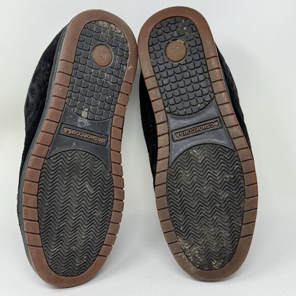 DC Court Model Skate Shoes Mens 13 Black Suede Skateboarding Grunge Fat Tongue - Picture 14 of 16